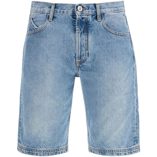 The Attico denim boyfriend bermuda shorts for Short trousers The Attico