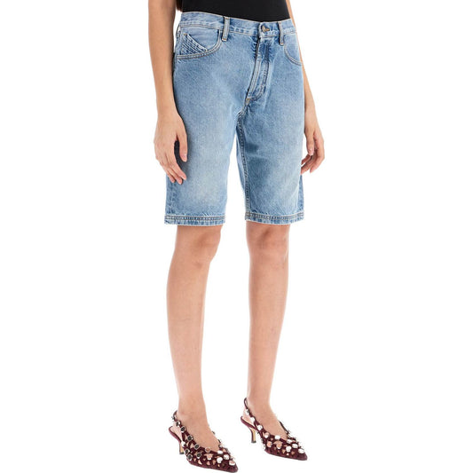 The Attico denim boyfriend bermuda shorts for Short trousers The Attico