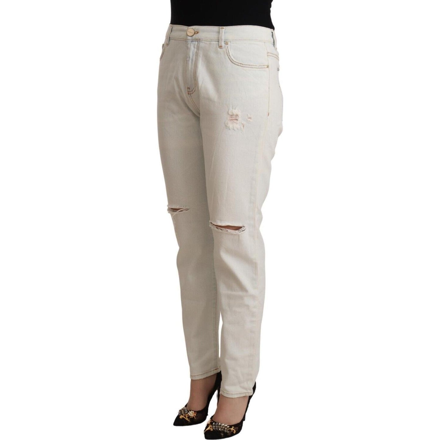 PINKO White Mid Waist Skinny Denim Jeans PINKO