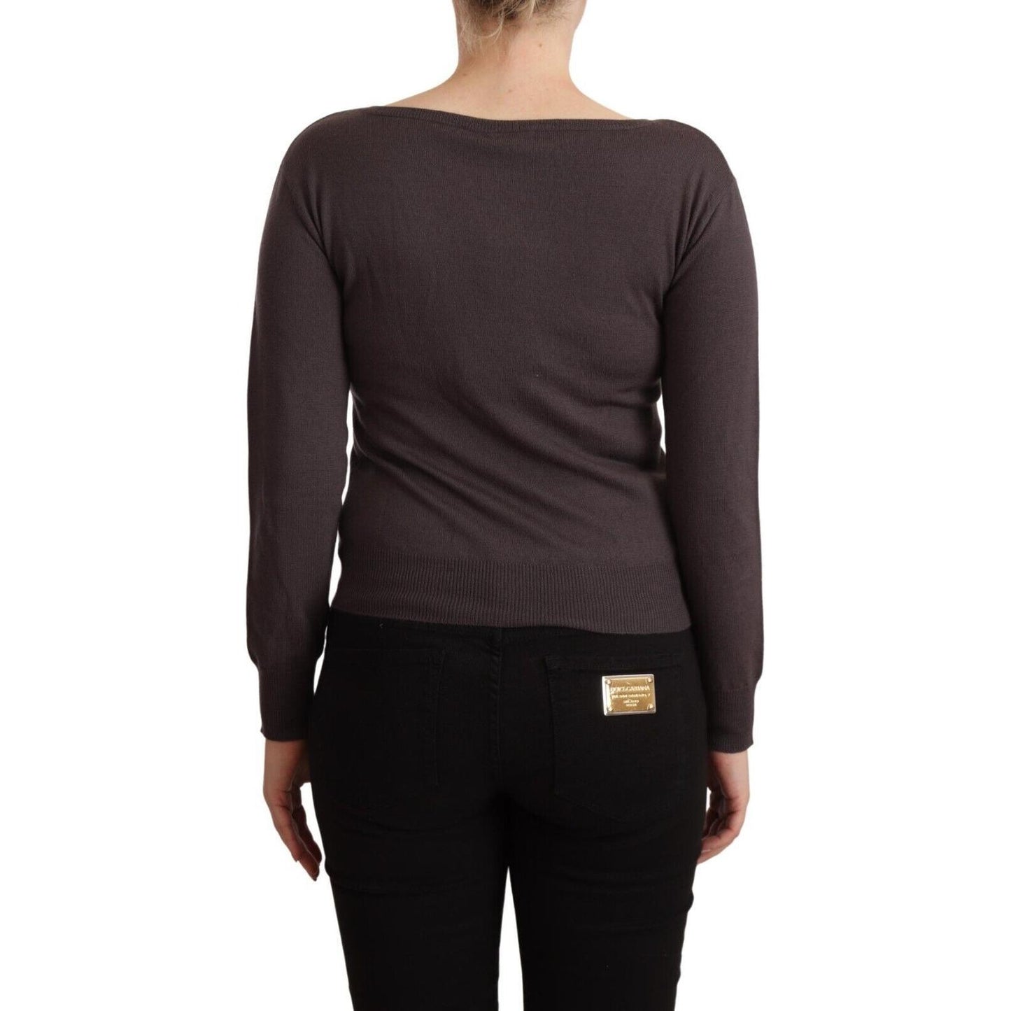 John Galliano Elegant Wool Long Sleeve Sweater John Galliano