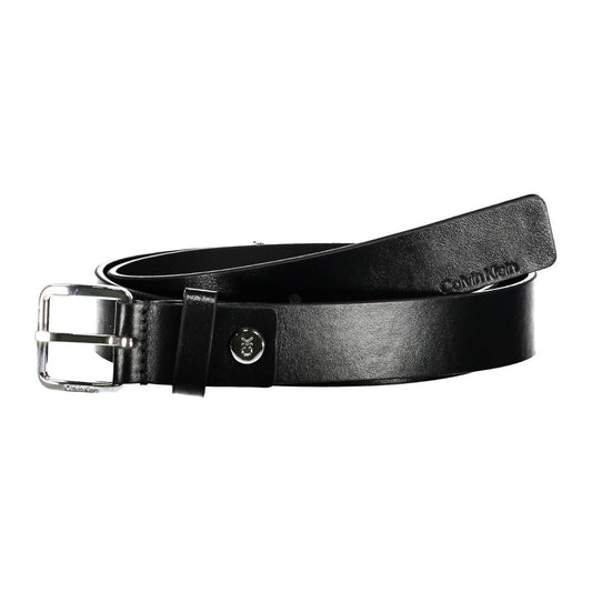 Calvin Klein Black Leather Men Belt