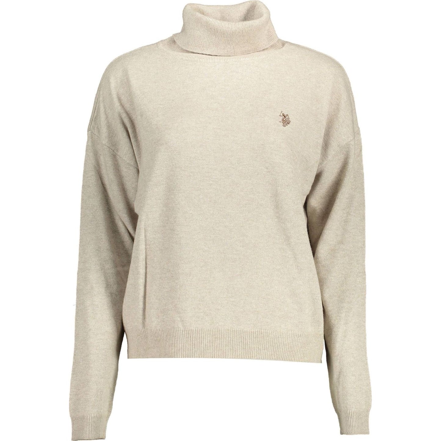 U.S. POLO ASSN. Beige Wool Women Sweater U.S. POLO ASSN.