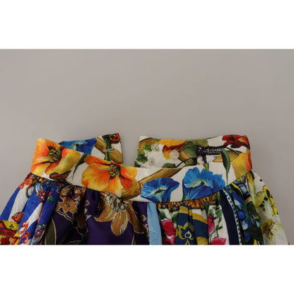 Dolce & Gabbana Multicolor Patchwork Sicily Long Maxi Skirt 16% Cotton,1728,2% Silk,25% VI,3% PA,46% PL,5% P2,67345645728,Clothing,Dolce & Gabbana,IT36 | XS,Long - Skirts - Clothing,Material: 3% AC,Multicolor,New with tags,Skirts - Clothing,Skirts - Women