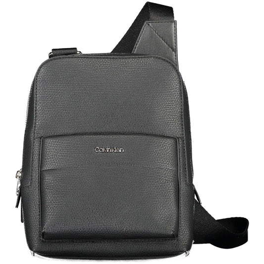 Calvin Klein Black Polyester Men Shoulder Bag Calvin Klein