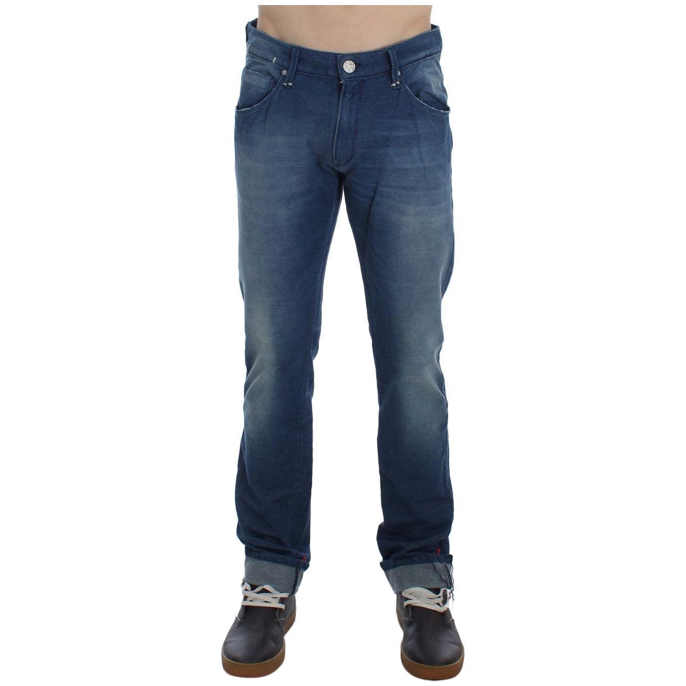 Acht Slim Fit Blue Wash Italian Denim Acht