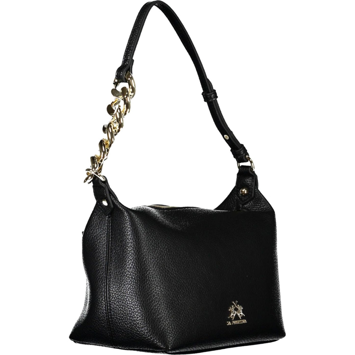 La Martina Black Polyethylene Women Handbag La Martina