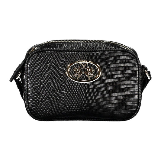 La Martina Black Polyethylene Women Handbag La Martina