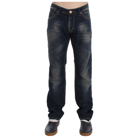 Acht Elegant Straight Fit Low Waist Men's Jeans Acht