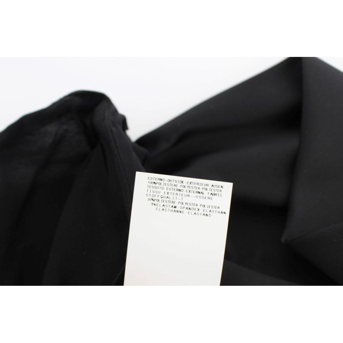 Exte Black Neck Wrap Top Blouse 1728,67345645728,Black,Clothing,Exte,IT40|S,IT42|M,IT44|L,Material: 100% Polyester,New with tags,Sleeveless - T-Shirts - Clothing,T-Shirts - Clothing,Tops & T-Shirts - Women - Clothing,Women,Women - Clothing