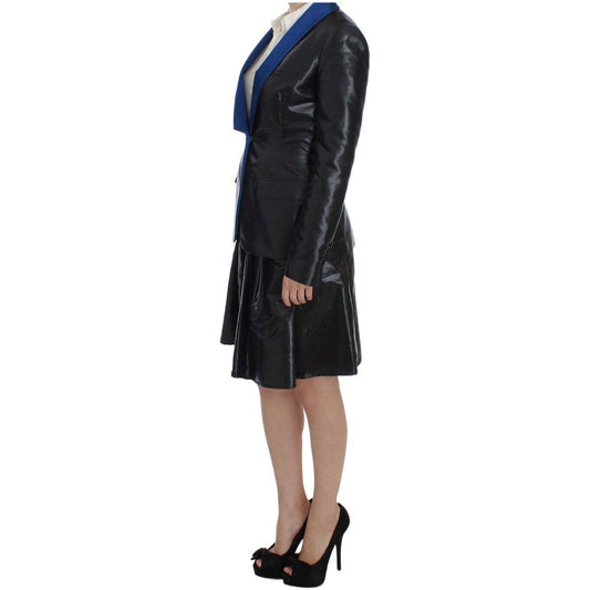 Exte Elegant Two-Piece Black Skirt Suit Skirt Suit Exte