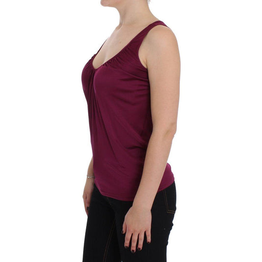 PLEIN SUD Elegant Purple Rayon Cami Blouse PLEIN SUD