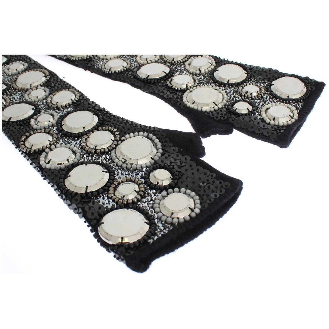 Dolce & Gabbana Sequin-Embellished Cashmere Fingerless Gloves Dolce & Gabbana