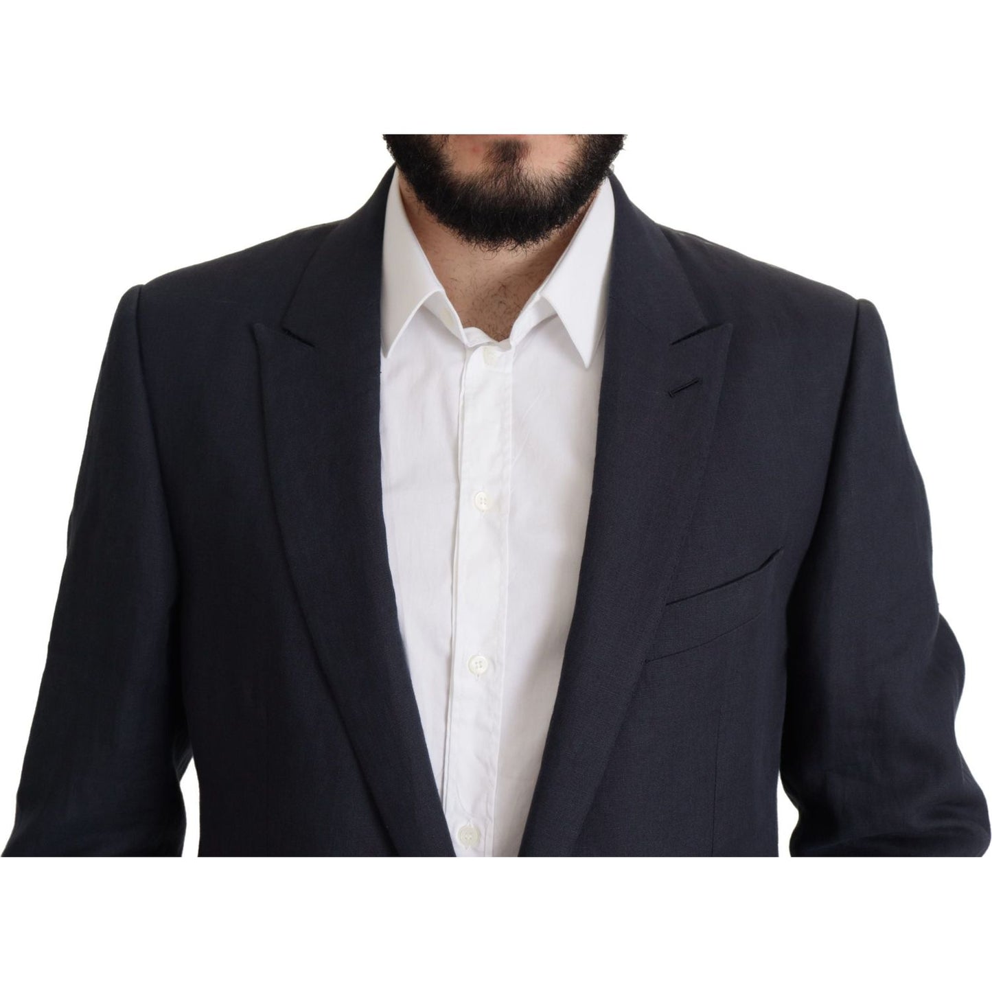 Dolce & Gabbana Elegant Linen Single Breasted Blazer Dolce & Gabbana