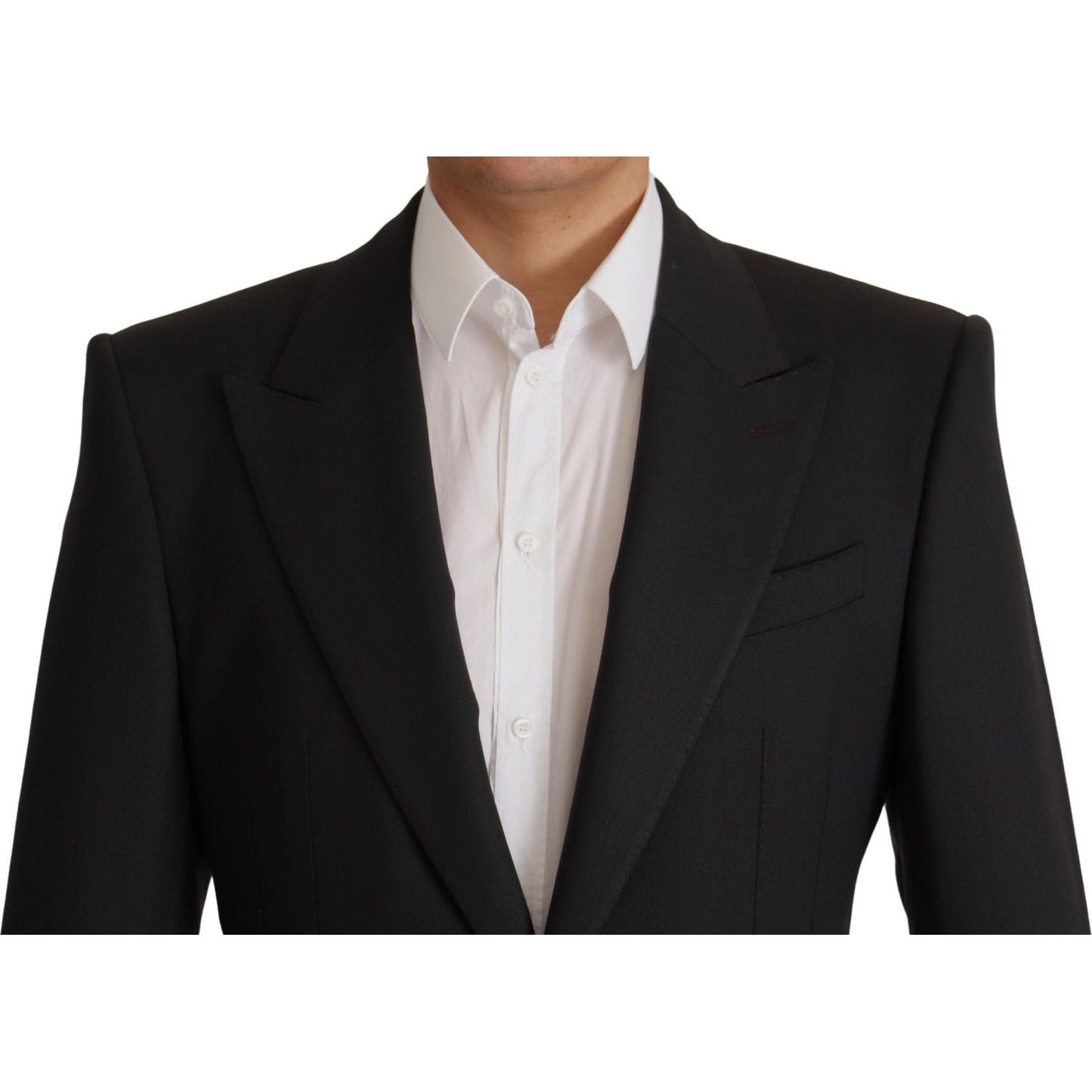 Dolce & Gabbana Black Wool Single Breasted Blazer v