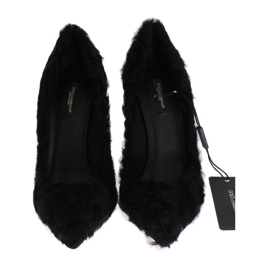 Dolce & Gabbana Elegant Pumps in Luxe Xiangao Fur Leather Dolce & Gabbana