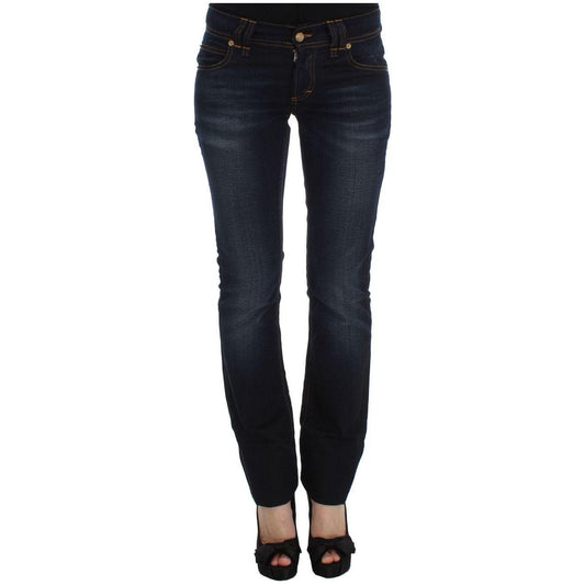 John Galliano Blue Wash Cotton Slim Fit Jeans