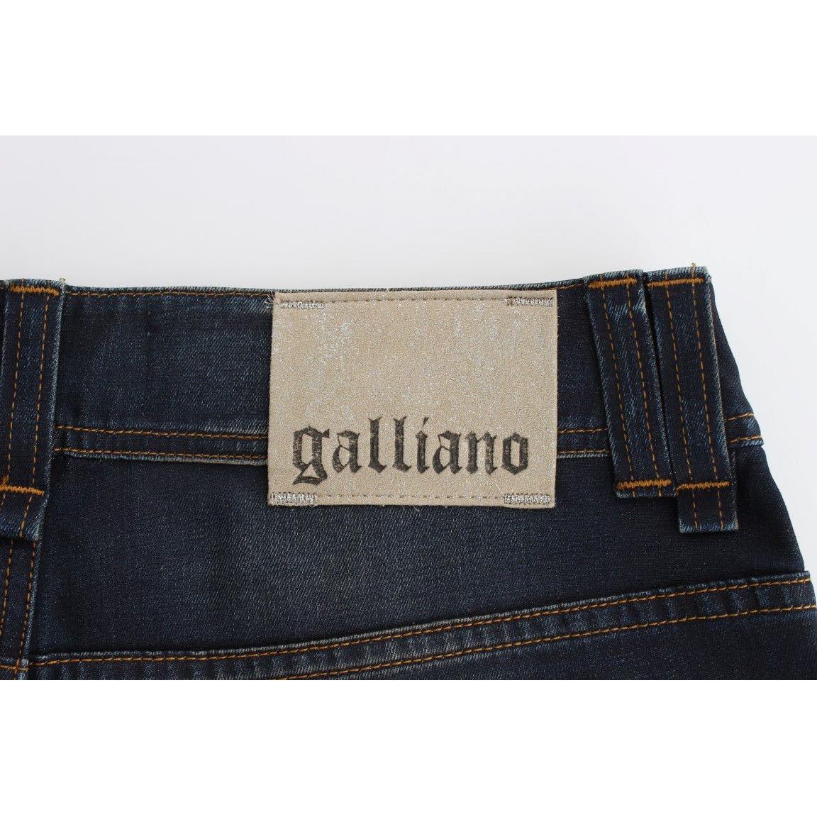 John Galliano Chic Boyfriend Fit Blue Jeans John Galliano