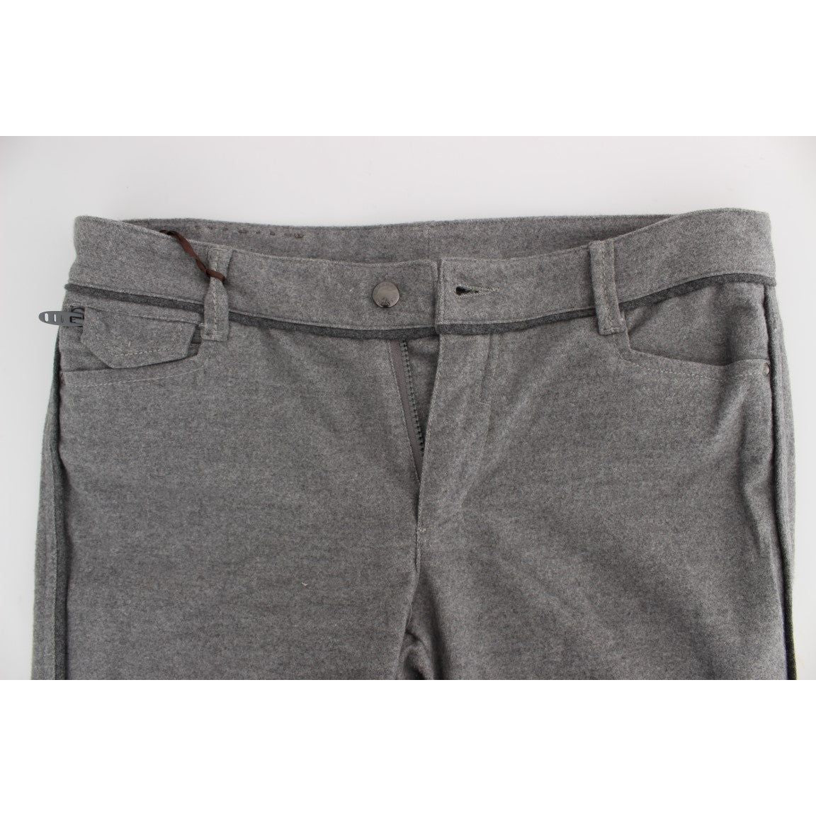 Ermanno Scervino Chic Gray Casual Cotton Pants Ermanno Scervino