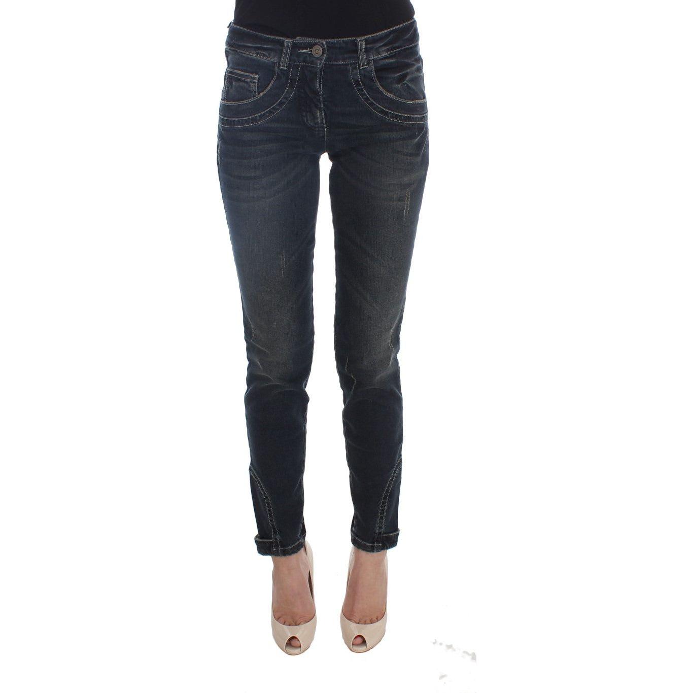 Ermanno Scervino Chic Blue Slim Fit Italian Jeans Jeans & Pants Ermanno Scervino