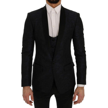Dolce & Gabbana Blue MARTINI Slim 2 Piece Blazer