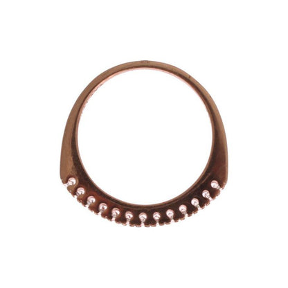 Nialaya Red Gold 925 Silver Ring