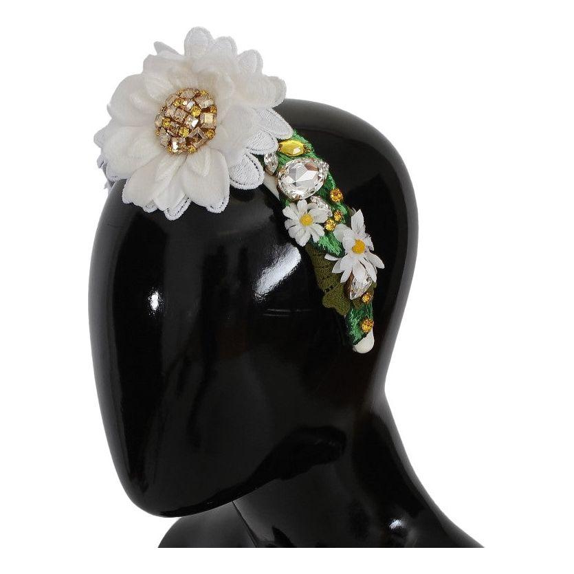 Dolce & Gabbana Sunflower Crystal Luxury Headband Dolce & Gabbana