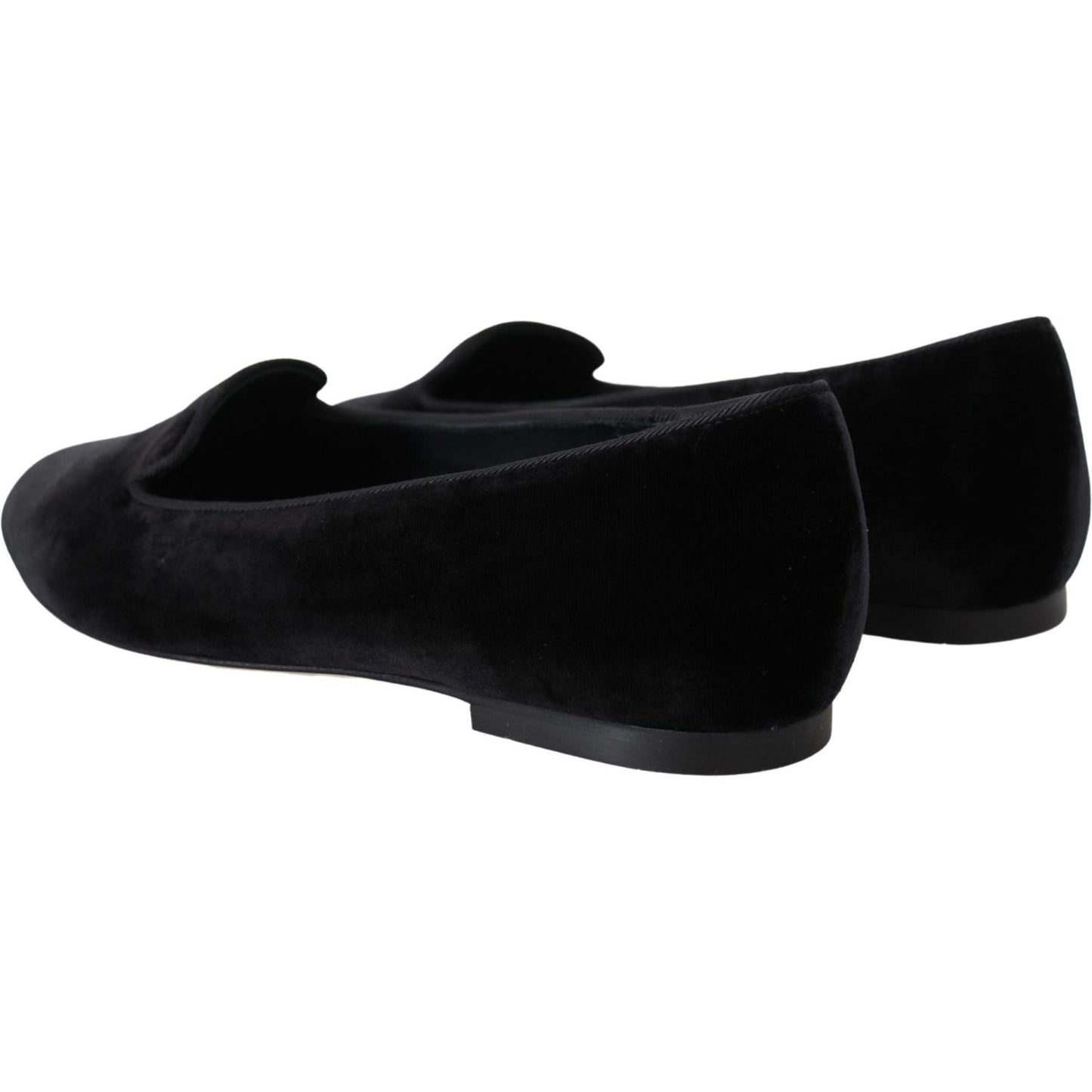 Dolce & Gabbana Elegant Black Silk-Blend Loafers Dolce & Gabbana