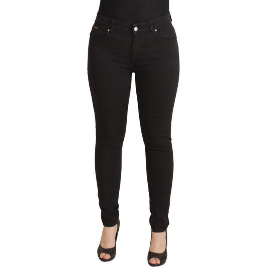 Dolce & Gabbana Sleek Black Cotton Stretch Skinny Jeans Dolce & Gabbana