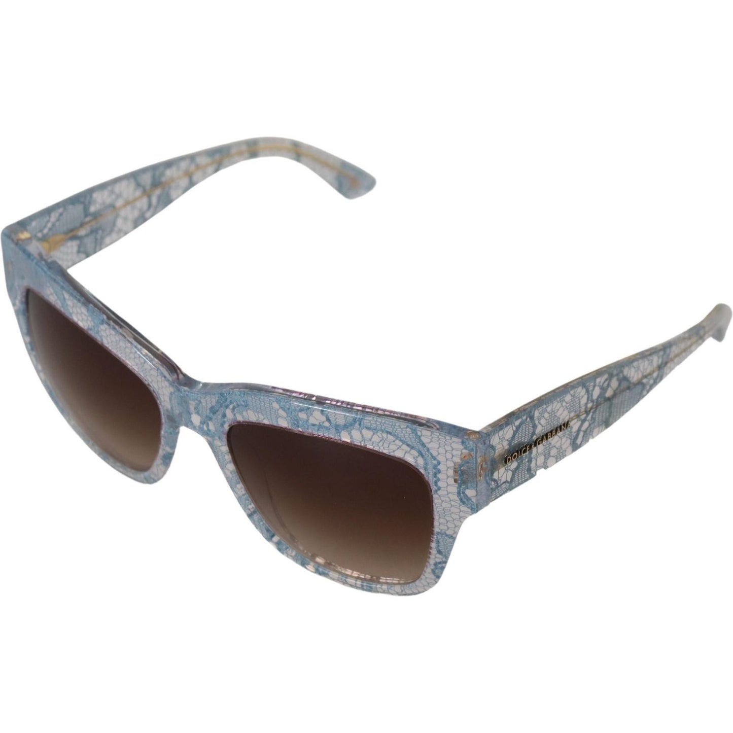 Dolce & Gabbana Elegant Lace-Trimmed Gradient Sunglasses Dolce & Gabbana