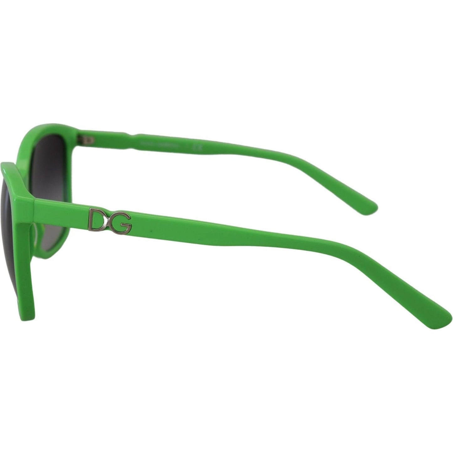 Dolce & Gabbana Chic Green Acetate Round Sunglasses Dolce & Gabbana