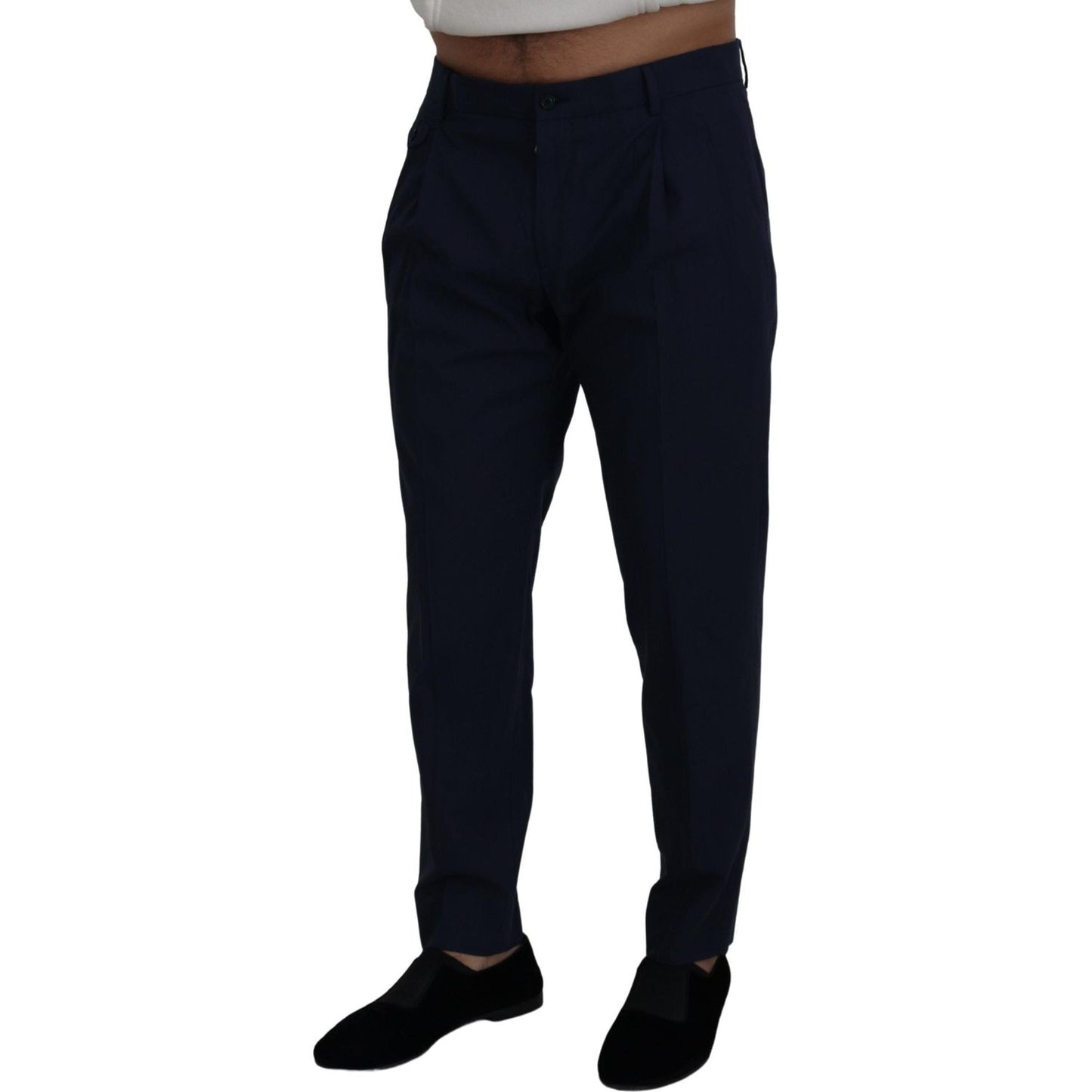 Dolce & Gabbana Chic Slim Fit Chinos in Blue Dolce & Gabbana