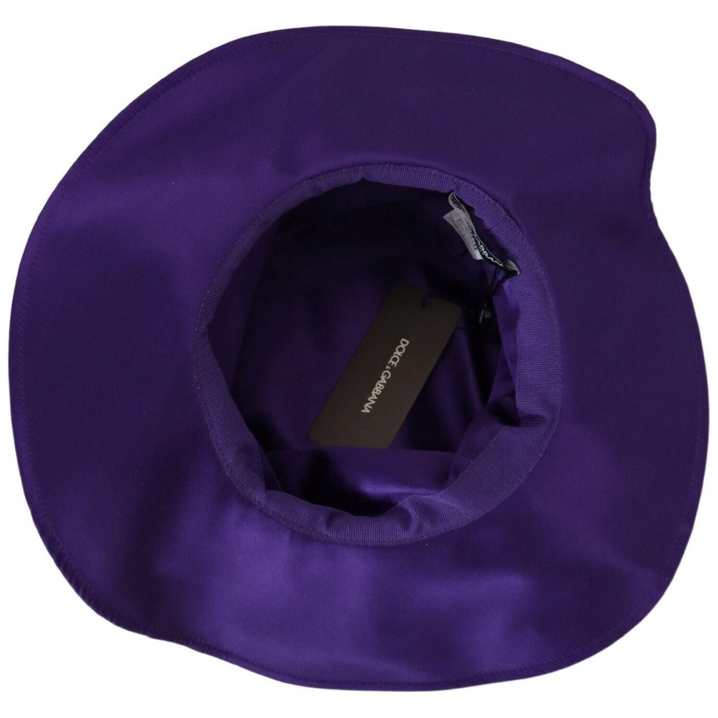 Dolce & Gabbana Elegant Purple Silk Top Hat Dolce & Gabbana