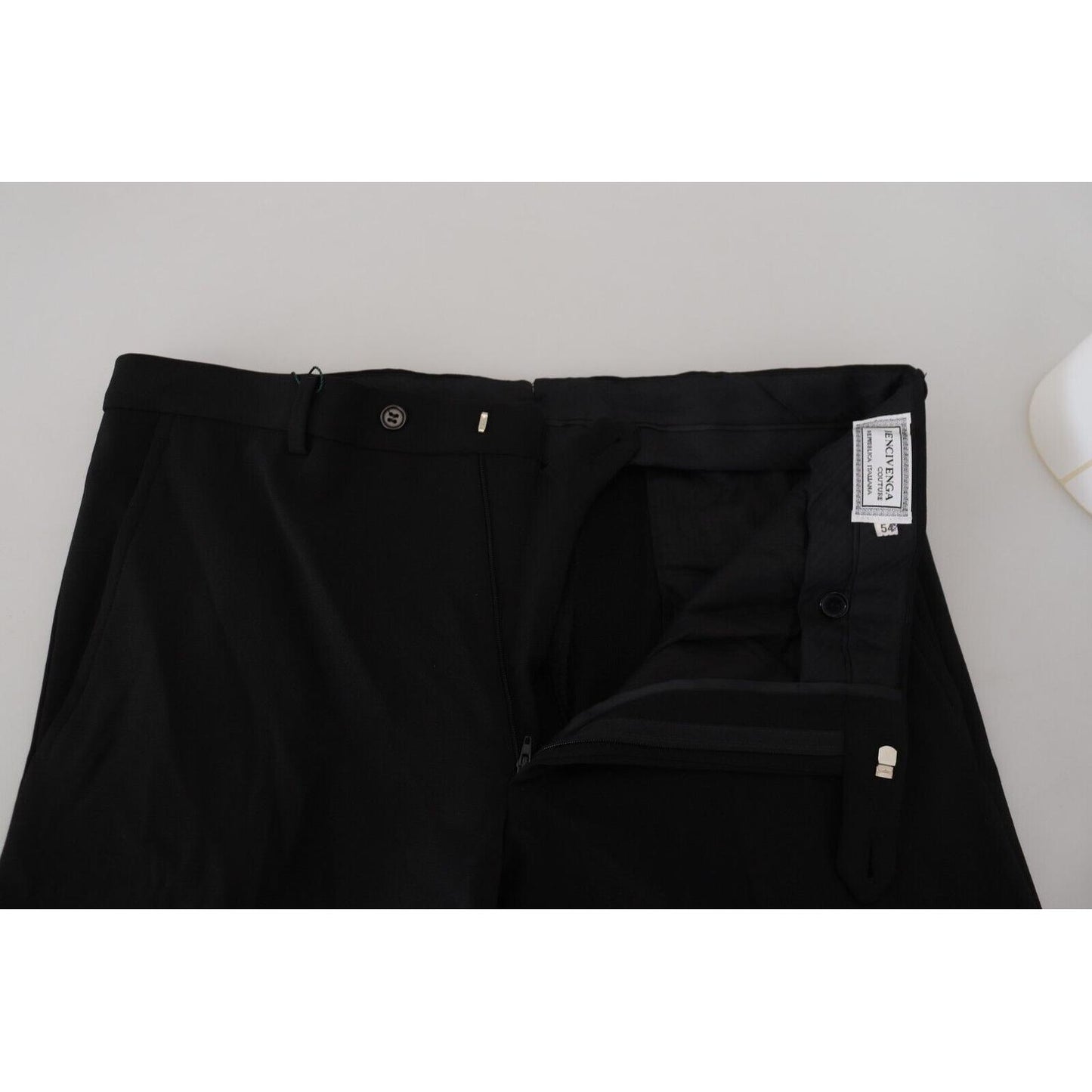 BENCIVENGA Elegant Black MainLine Trousers BENCIVENGA