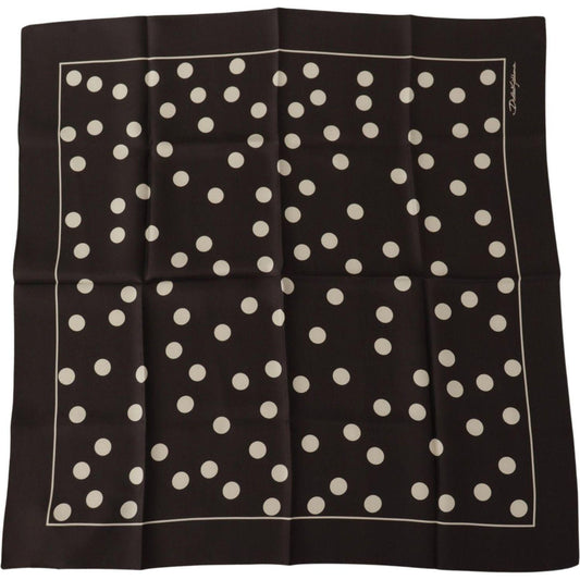 Dolce & Gabbana Elegant Silk Polka Dot Men's Scarf Dolce & Gabbana