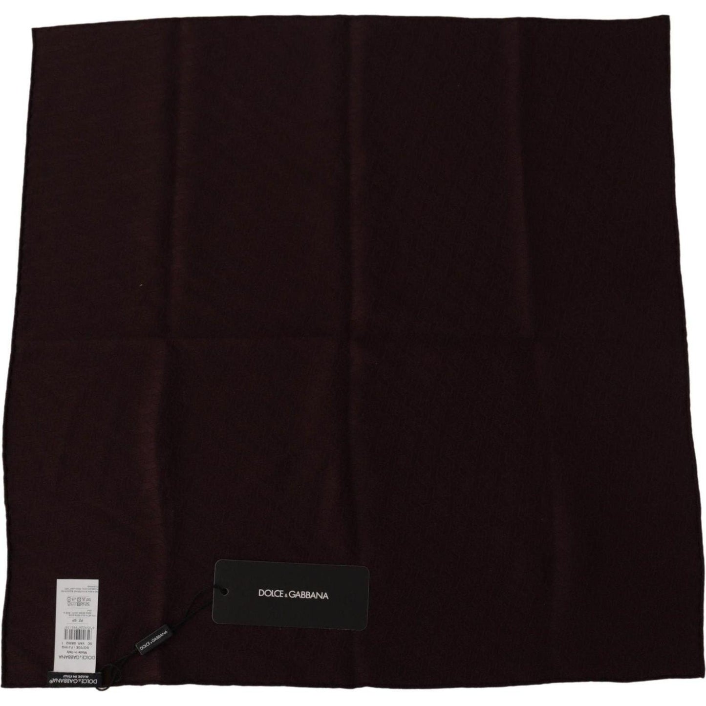 Dolce & Gabbana Brown Silk Blend Square Wrap Handkerchief Scarf 1728,67345645728,Accessories,Dolce & Gabbana,Handkerchief - Men - Accessories,Material: 100% Silk,Men,Men - Accessories,New with tags,Scarves - Accessories,Scarves - Scarves - Accessories