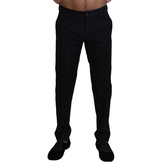 Dolce & Gabbana Black Chino Formal Cotton Pants 1728,67345645728,Black,Chino Pants - Pants - Clothing,Clothing,Dolce & Gabbana,IT46 | S,Jeans & Pants - Men - Clothing,Material: 100% Cotton,Men,Men - Clothing,New with tags,Pants - Clothing