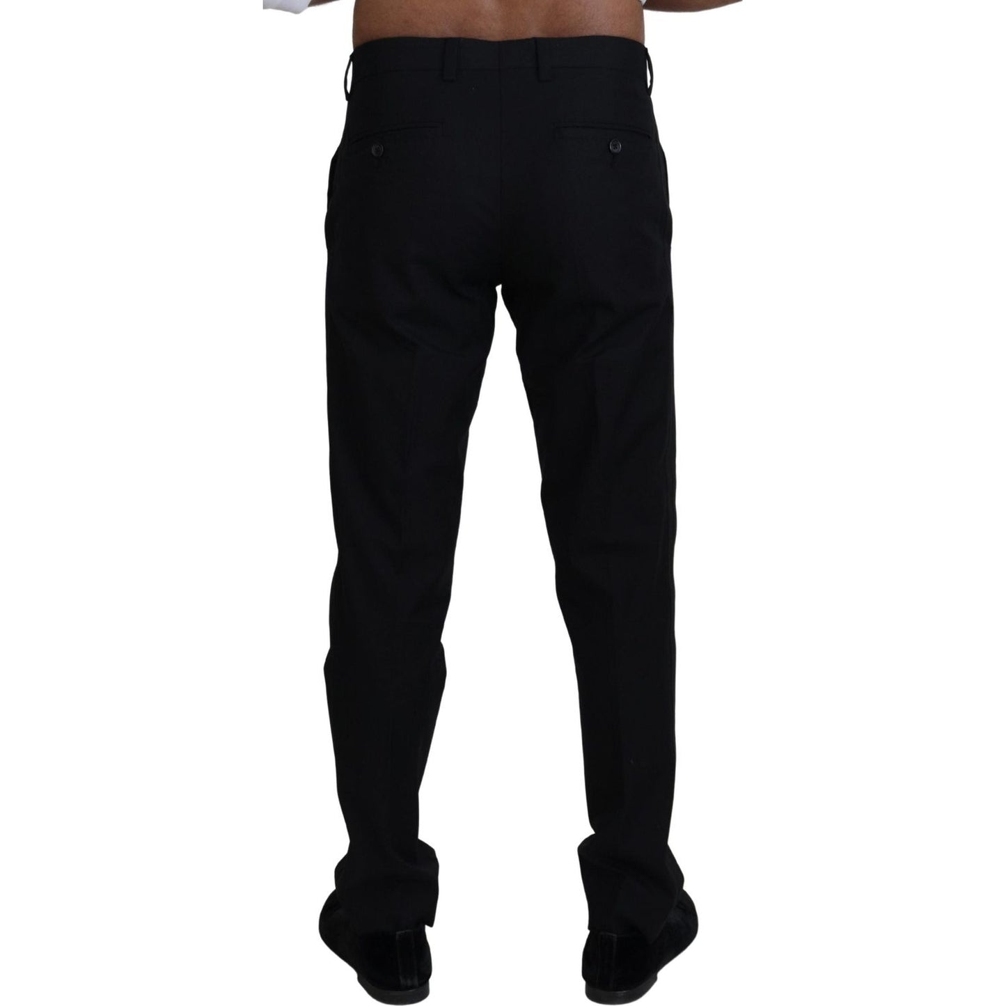 Dolce & Gabbana Black Chino Formal Cotton Pants 1728,67345645728,Black,Chino Pants - Pants - Clothing,Clothing,Dolce & Gabbana,IT46 | S,Jeans & Pants - Men - Clothing,Material: 100% Cotton,Men,Men - Clothing,New with tags,Pants - Clothing