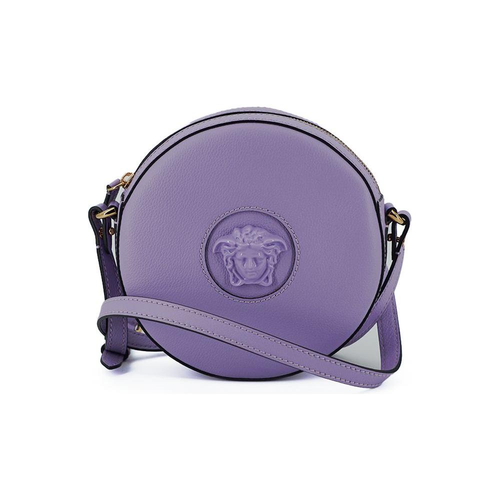 Versace Elegant Purple Round Shoulder Bag WOMAN SHOULDER BAGS Versace