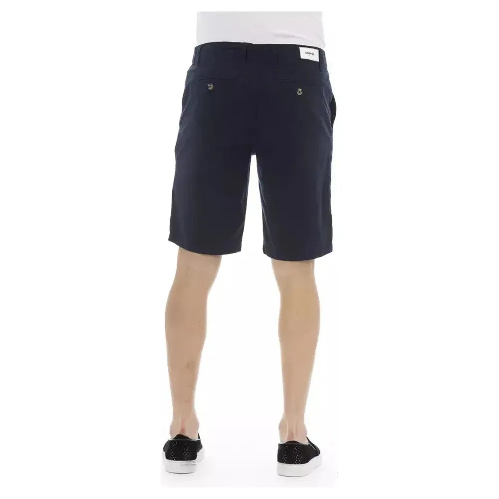 Baldinini Trend Blue Cotton Men Bermuda Short Baldinini Trend