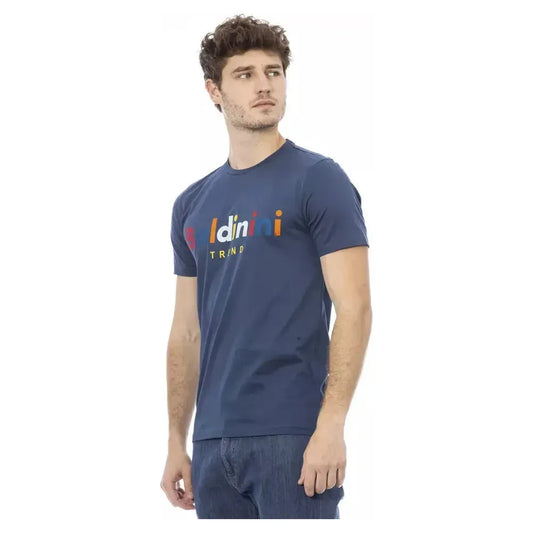 Baldinini Trend Blue Cotton Men's T-Shirt Baldinini Trend