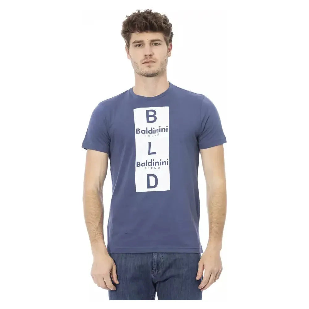 Baldinini Trend Blue Cotton Men T-Shirt
