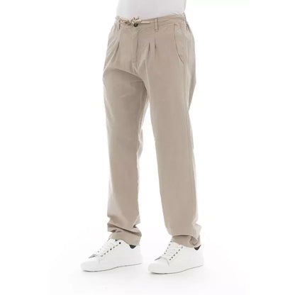 Baldinini Trend Beige Cotton Jeans & Pant