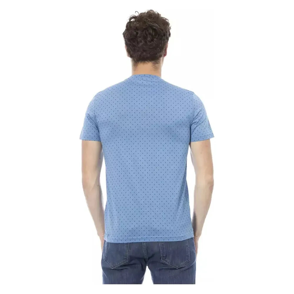 Baldinini Trend "Light Blue Cotton Men T-Shirt" Baldinini Trend