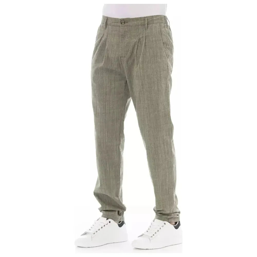 Baldinini Trend Army Cotton Men Chino Baldinini Trend