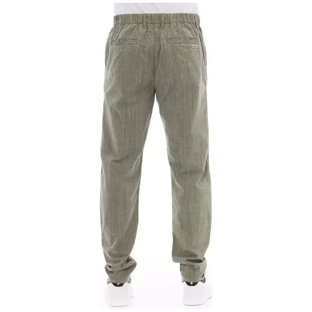 Baldinini Trend Army Cotton Men Chino Baldinini Trend