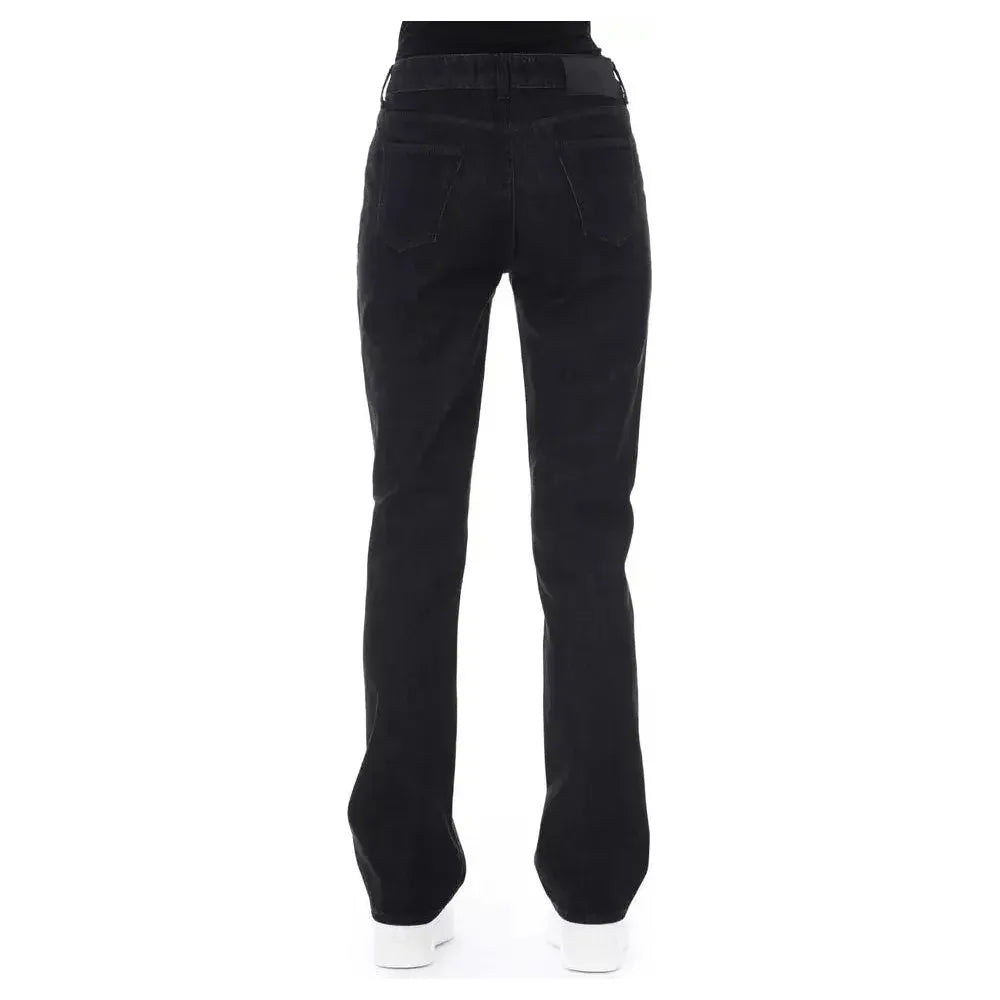 Baldinini Trend Black Cotton Women Jeans Baldinini Trend