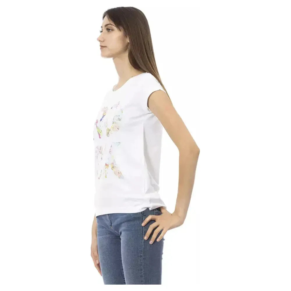 Trussardi Action White Cotton Women's Top Trussardi Action