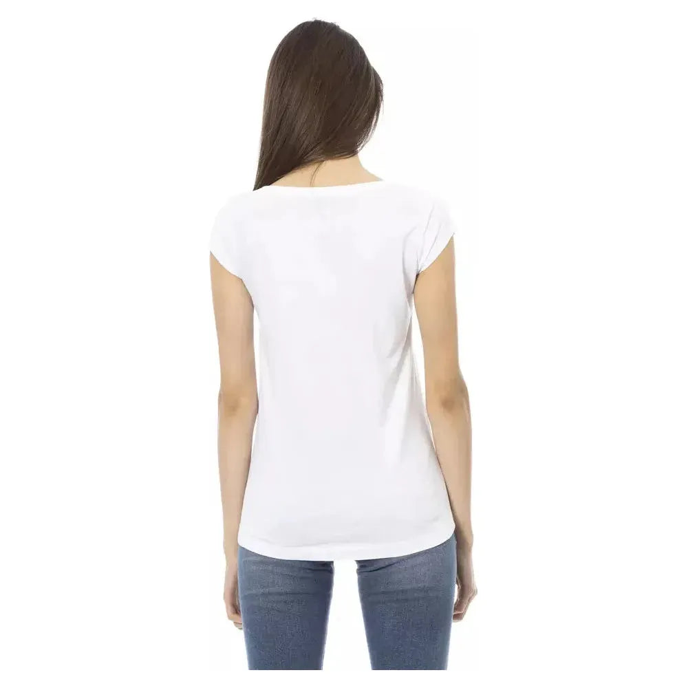 Trussardi Action White Cotton Women's Top Trussardi Action