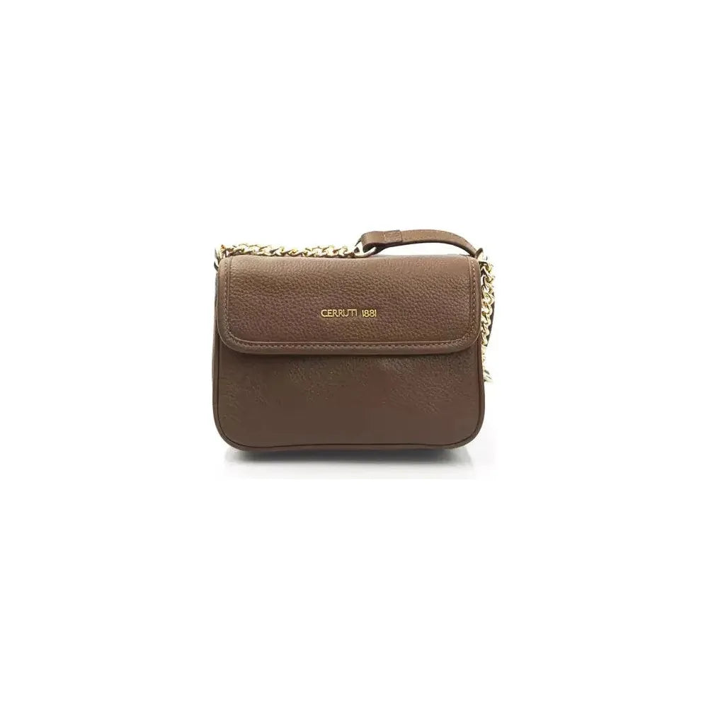 Cerruti 1881 Brown Leather Women Crossbody Bag Cerruti 1881