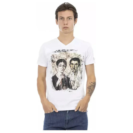 Trussardi Action White Cotton Men's T-Shirt Trussardi Action